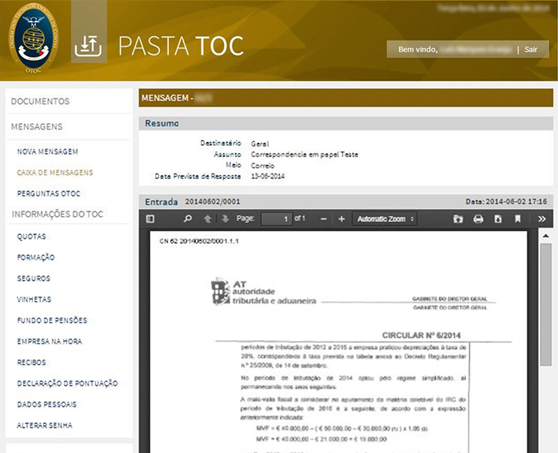Projetos MaisEicaz - Pasta dos Contabilistas Certificados (OCC)
